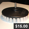 Drill Powered Soft Bristle Brush for Gentle Scrubbing